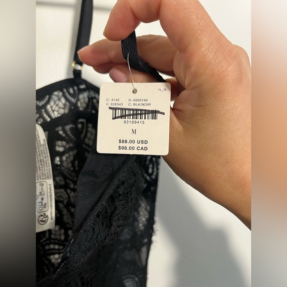 By Anthropologie V-Wire Lace Bodysuit - Picture 7 of 8